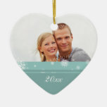 Foto-Weihnachtsverzierung des Paares erste Weihnac Weihnachtsbaum Ornament