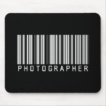 Fotograf-Bar-Code Mauspads