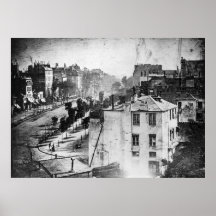 Fotografie-lebende Person Boulevard du Temple Firs Posterdruck