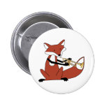 Fox, der die Trompete spielt Buttons