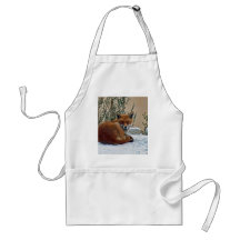 Fox im Schnee Schürzen