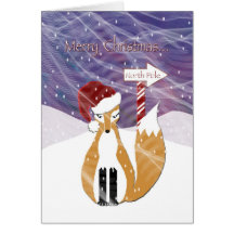 Foxy Weihnachten Karte
