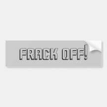 Frack weg! auto aufkleber