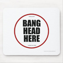 Fragen haben? Knallkopf hier Mousepad