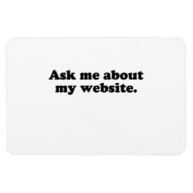 Fragen Sie mich über mein website.png Rechteckige Magnete