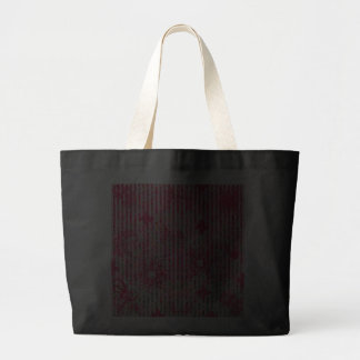 fragtual Streifen des Garten-Blumensommer-Rosas Einkaufstaschen