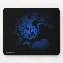 Fraktal Blue Mauspads