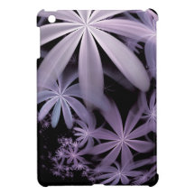 Fraktal-Flieder-Farben iPad Mini Etui