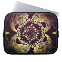 Fraktal - persisches Blumenmotiv Laptop Computer Schutzhüllen