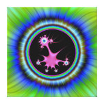 Frame in Blue and Green Canvas Print