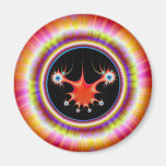 Frame in Orange Red and Yellow Magnet
