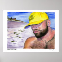 "Francois" mein Gesicht auf meinem Raum Poster