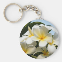 Frangipani-Glück Schlüsselanhänger