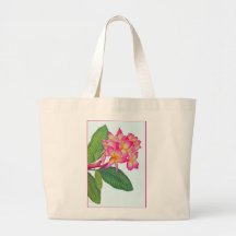 Frangipani-Wasserfarbe Tragetasche