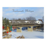 Frankenmuth bedeckte hölzerne Brücke Michigan Postkarte