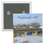 Frankenmuth Michigan bedeckte hölzerne Brücken-Kno Buttons