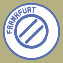 Frankfurt-Briefmarke aufkleber