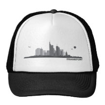 Frankfurt City Skyline Geschenkidee Retrokultmütze