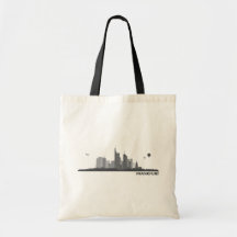 Frankfurt City Skyline Geschenkidee Tragetaschen