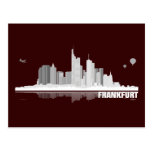 Frankfurt City Skyline Postkarte