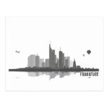 Frankfurt Skyline - Postkarte / Grußkarte