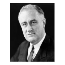Franklin Delano Roosevelt Postkarte