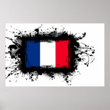 Frankreich-Flagge Plakatdrucke