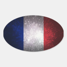 Frankreich-Flagge Stickers