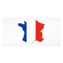Frankreich-Flaggen-Farben! Photo Karte