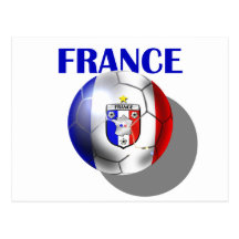 Frankreich-Fußballgang für französische Fußballfan Postkarten