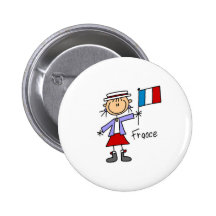 Frankreich-Knopf Button