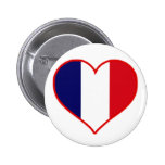 Frankreich-Liebe Button