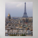 Frankreich, Paris, Stadtbild mit Eiffelturm Plakat