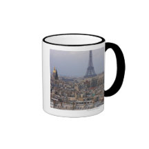 Frankreich, Paris, Stadtbild mit Eiffelturm Kaffee Tasse