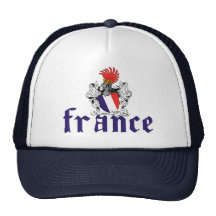 Frankreich-Schild-Hut Netzkappen