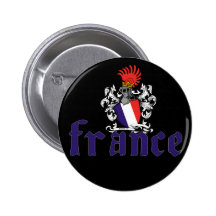 Frankreich-Schild-Knopf Buttons