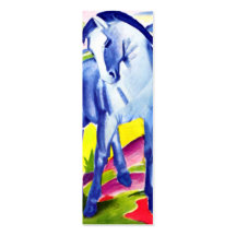 Franz Marc - blaues Pferd I Visitenkarten Vorlagen