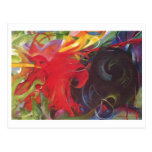Franz Marc - das Kämpfen bildet das 1914 Farbschwa Postkarte