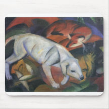 Franz Marc - drei Fuchs-Katzenöl der Tiere 1912 Hu Mousepads
