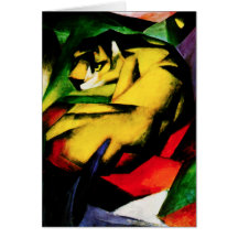 Franz Marc-Tiger-Gruß-Karte