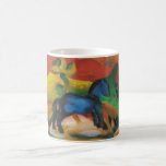 Franz Marc - wenig blaue Öl-Leinwand des Pferd1912 Teehaferl