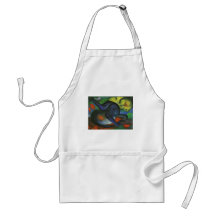 Franz Marc - zwei blaue Katzen u. färben Miezekatz Schürzen