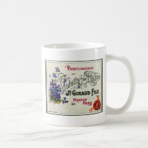 Franzosen Violette Parfüm-Aufkleber Kaffeetasse
