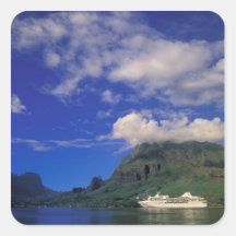 Französisch-Polynesien, Moorea. Koch-Bucht. Kreuzs Aufkleber