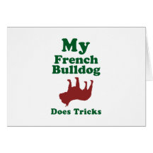 Französische Bulldogge Grußkarte