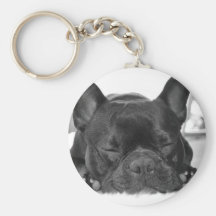 Französische Bulldogge Keychain Schlüsselanhänger