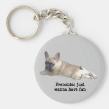 Französische Bulldogge Keychain Schlüsselband