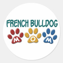 FRANZÖSISCHE BULLDOGGE Mamma-Tatzen-Druck 1 Sticker