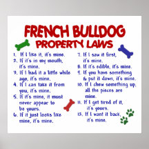 FRANZÖSISCHE BULLDOGGE PL2 POSTERDRUCKE