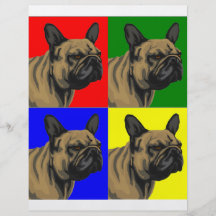 Französische Bulldogge tut Primär Vollfarbige Flyer